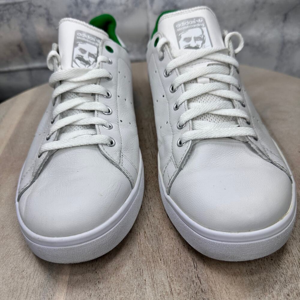 Adidas Stan Smith Men’s 11 White Green Leather Sneakers Classic Clean EVV 791002 - Picture 12 of 12